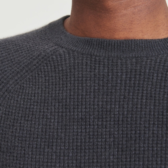 Naadam Cashmere Waffle Knit Sweater Merlot - Picture 6 of 6